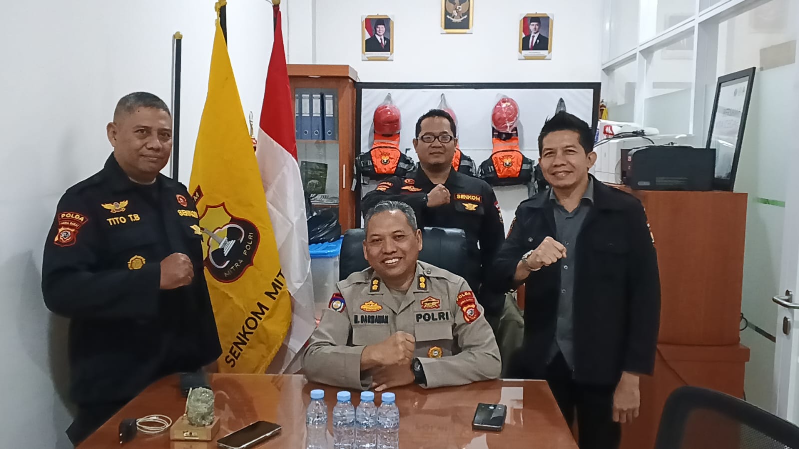 Kasubdit Polmas Dit Binmas Polda Jabar Silaturahmi ke Senkom, Undang Hadiri Istigosah Peringatan Maulid Nabi