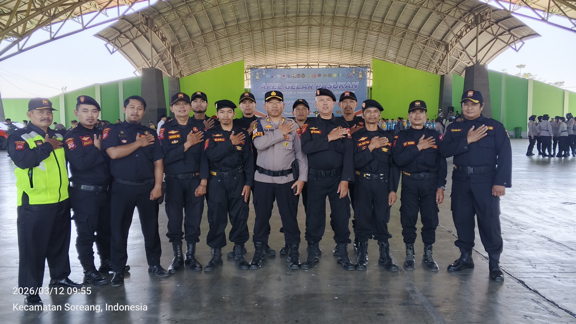 Senkom Mitra Polri Kabupaten Bandung Ikuti Apel Gelar Pasukan Operasi Ketupat Lodaya 2026 di Polresta Bandung