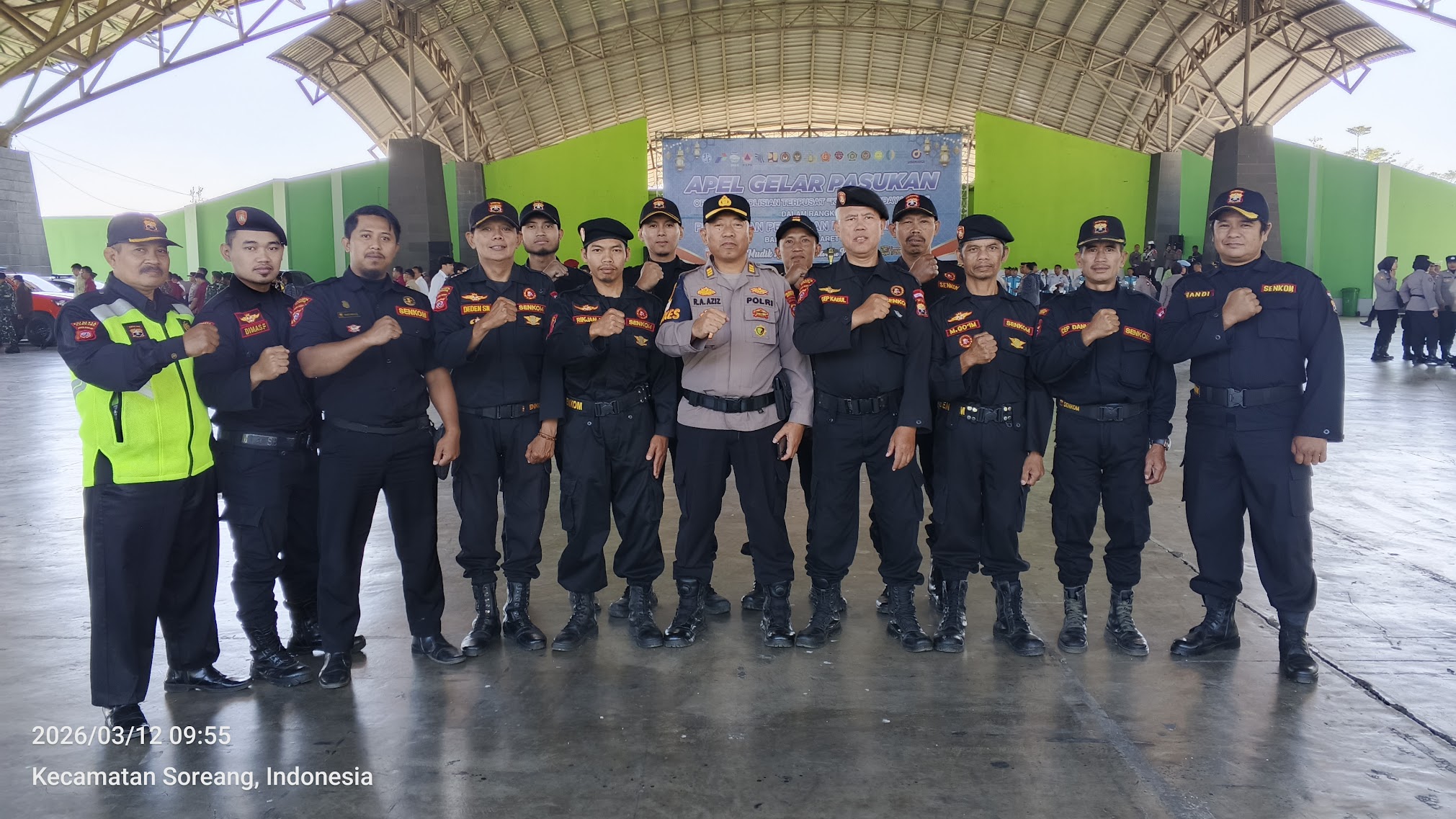 Senkom Mitra Polri Kabupaten Bandung Ikuti Apel Gelar Pasukan Operasi Ketupat Lodaya 2026 di Polresta Bandung