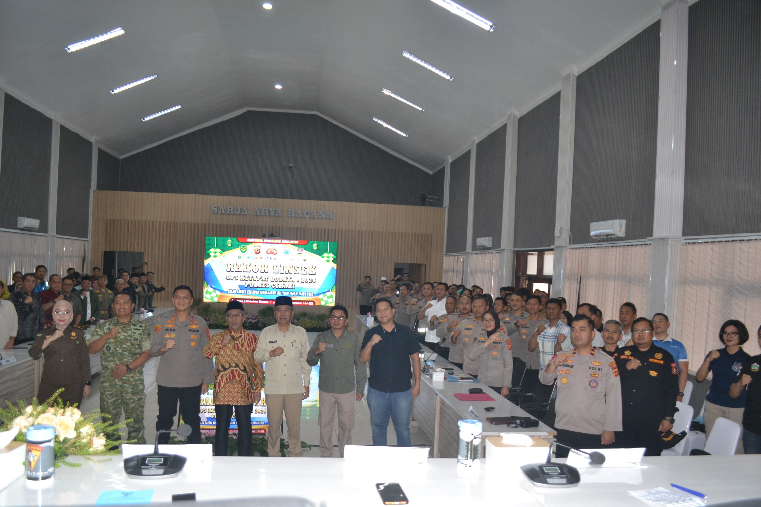 Polres Cimahi Gelar Rakor Lintas Sektoral Operasi Ketupat Lodaya 2026, Senkom Diminta Bergabung di Pos Terpadu